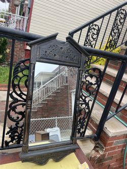 Vintage Wooden Mirror