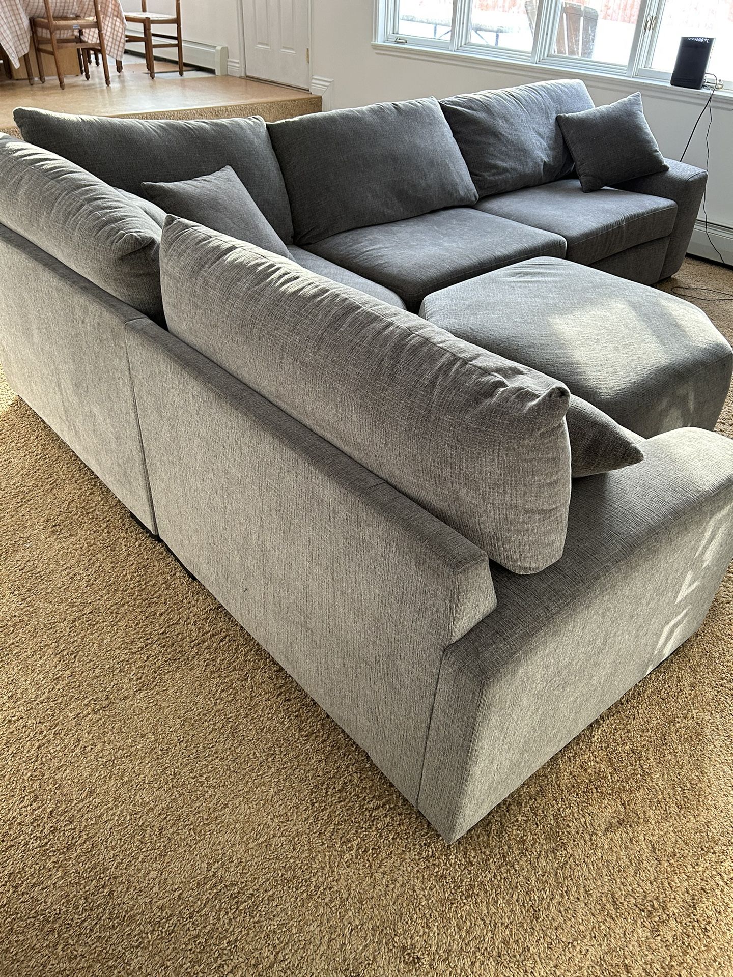 Modern Sectional Sofa With Ottoman