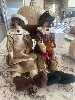 Primitive Pilgrim Thanksgiving Fall Dolls