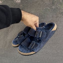 Birkenstock Arizona Shearling Midnight Blue