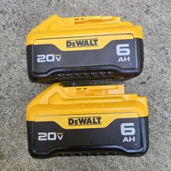 Dewalt 20v Batteries 6.0 Ah Brand New Precio Por Las Dos 