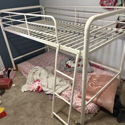 Metal elevated twin bed frame