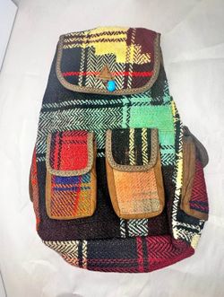 Boho Patchwork Backpack – Handmade Style – Multi Pocket – Unique Design
