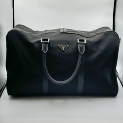 Prada Re-Nylon and Saffiano leather duffle bag