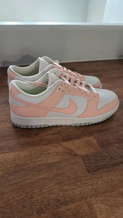 Women’s peach & white dunks