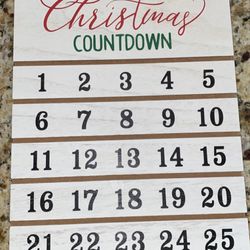 Christmas Countdown Sign
