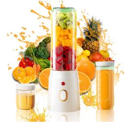 Usb Rechargeable Portable Blender, 450ml Smoothie Maker For Travel, Shakes, Juices & Protein Drinks - Perfect For Home, Gym & Office Use