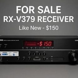 🏠 FOR SALE – Yamaha RX-V379 5.1-Channel AV Receiver – Excellent Condition! 🏠