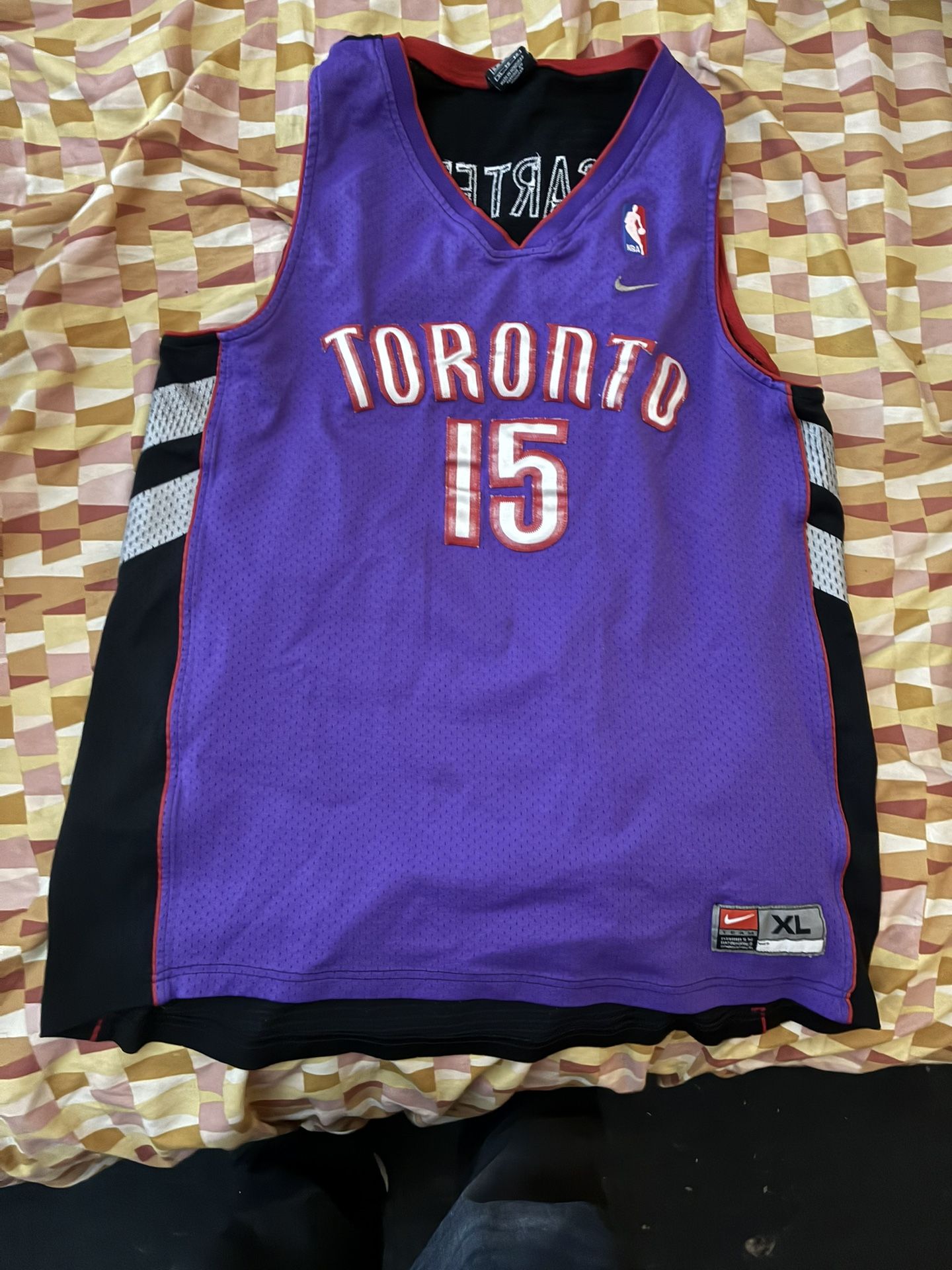 Toronto Raptors Vintage Jersey Nike Vince Carter Size Xl 80
