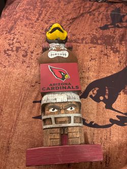NFL Arizona Cardinals Tiki Totem Pole Garden Statue (16-Inch)