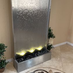 Waterfall 7 Foot Stainless Steel $1,000 Firm  34” Wide 