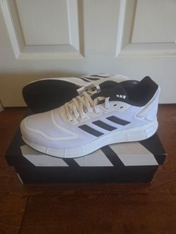 NEW Adidas Men's Duramo 10 'White Black' Running Shoes sz 10.5 in Original Box