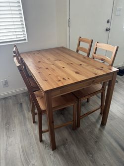 IKEA Dining table with 4 chairs