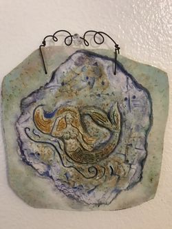 Mermaid decoration, ceramic art