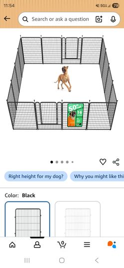 Dog playpen fence panels