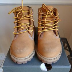 Timberland PREMIUM Waterproof Wheat Boots Nubuck Toddler Size 7