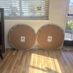 Antique White Wooden Mirrors