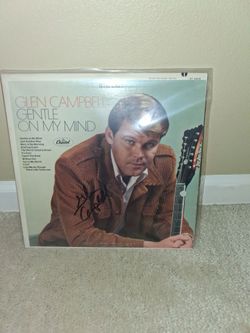 Glen Campbell signed album