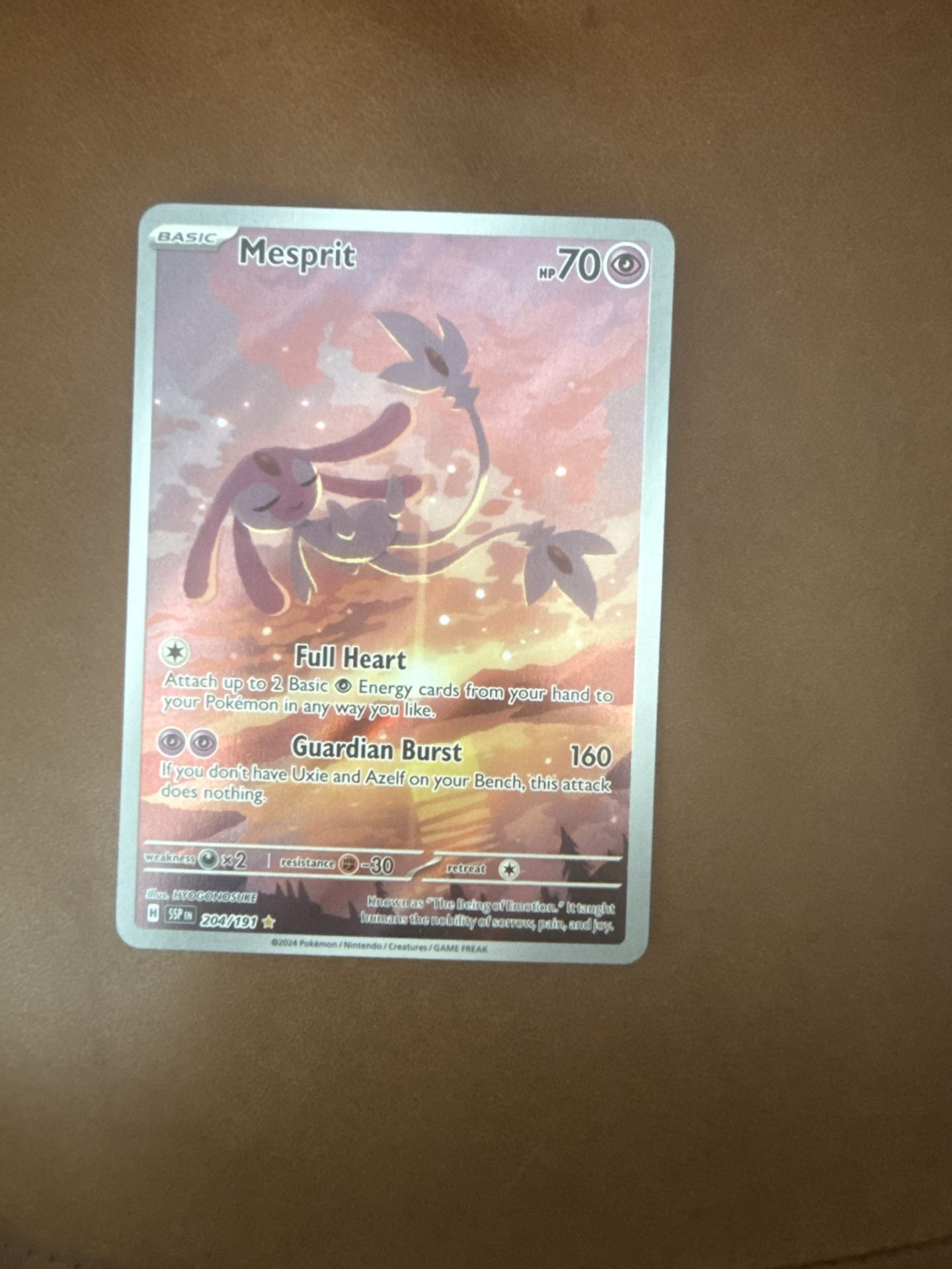 Mesprit 204/191 Holofoil Pokemon