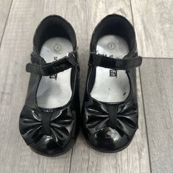 Smart Fit Black Kids Dress Shoes