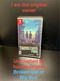 Thimbleweed Park LRG #001 Nintendo Switch Game Untouched Mint ✨ Gradable (Read)