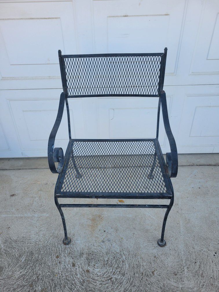 Wrought iron chair!