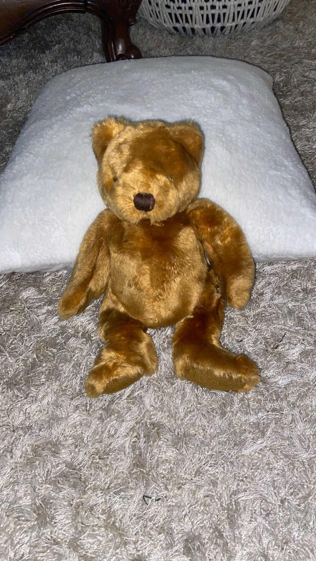 A classic brown teddy bear stuffed animals. 11”
