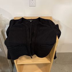 Alfani petite Medium Black Jacket With Pockets 