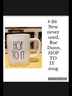 New, Rae Dunn, Hop To It Mug...