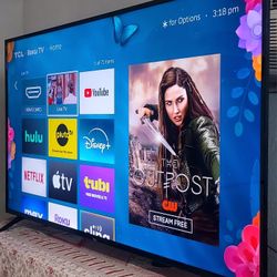🟪SMART  TV   TCL    50"  4K  ROKU   LED  HDR   DOLBY   VISION   FULL  UHD  2160p⏮️⏮️ ( NEGOTIABLE  )
⏭️⏭️