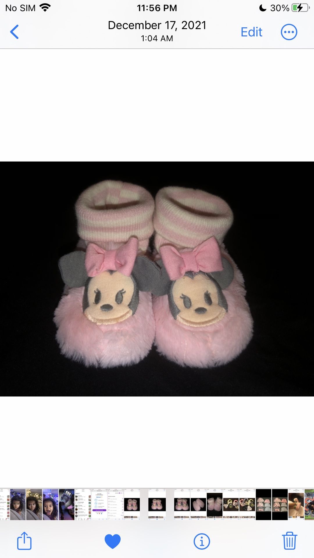 Minnie Mouse Baby Sleepers 12-18m