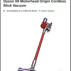Dyson Vaccum V8 Motorhead