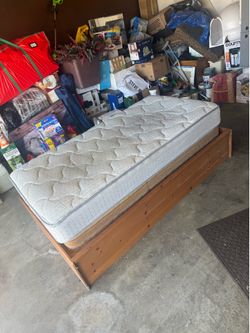 Twin size "Captain's Bed" with 2 mattresses
