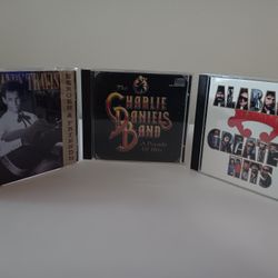 5 Classic Country CDs - Alabama, Hank Williams, Travis, Charlie Daniels