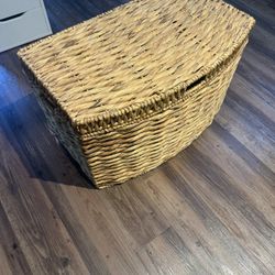 Wicker Storage Trunk