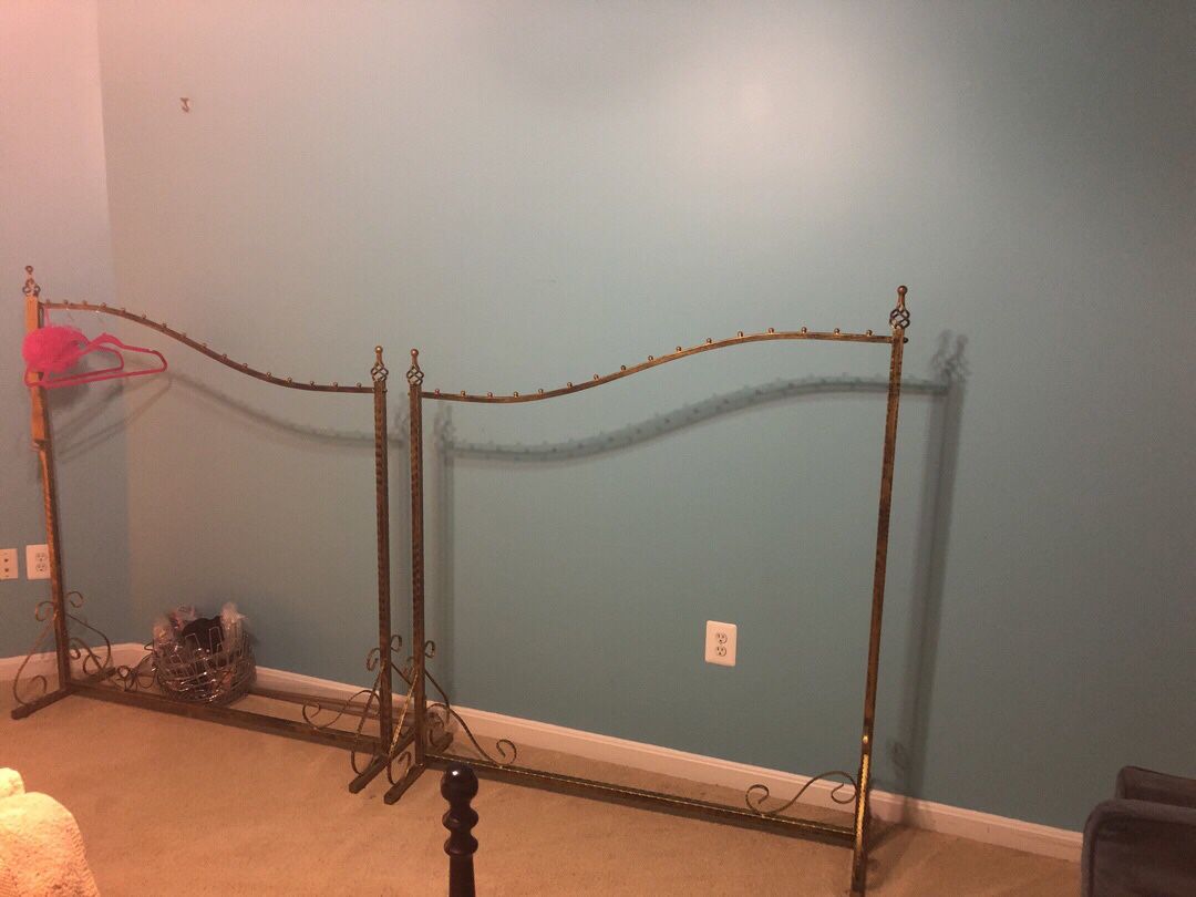 Solid Brass clothes rack 4.5ft length each