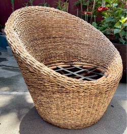 Woven Rattan Accent Chair