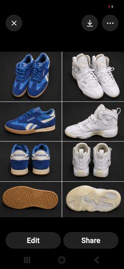 Tennis jordans and Reebok
