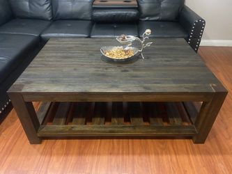 Brown Table Made Of Wood