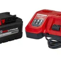 Milwaukee M18 18-Volt Lithium-Ion HIGH OUTPUT Starter Kit with XC 8.0Ah Battery and Rapid Charger