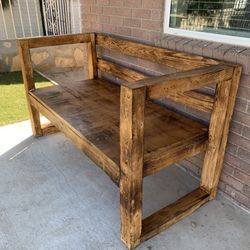 Outdoor Rustic Bench 