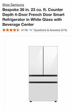 Samsung white glass panels for refrigerator