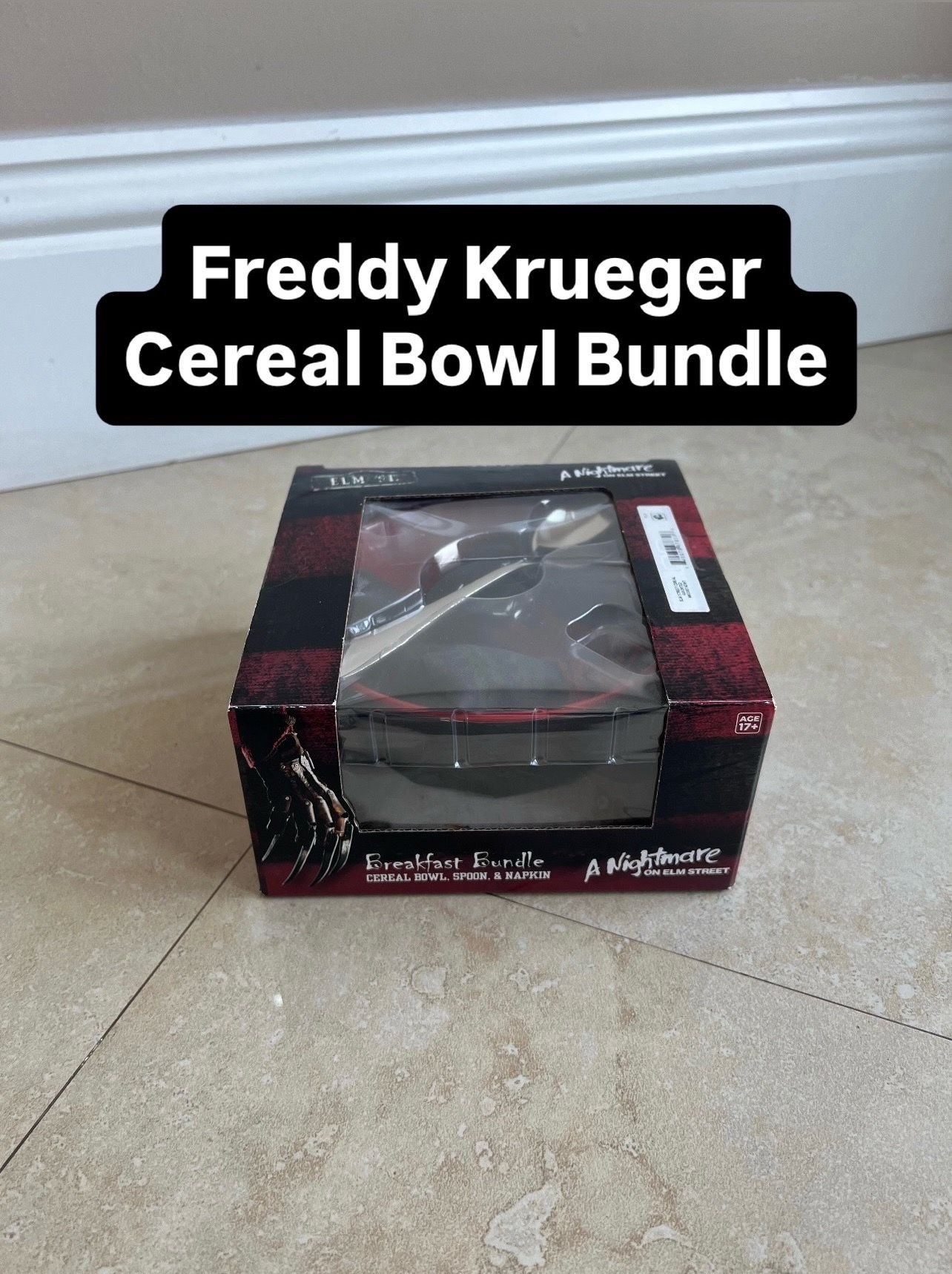NEW Freddy Krueger Cereal Bowl Breakfast Bundle (1 Available)