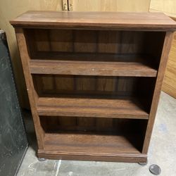 Short Wood Bookshelf 