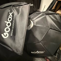 GODOX light soft boxes x 2