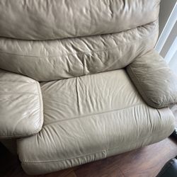 Leather Reclining Sofa