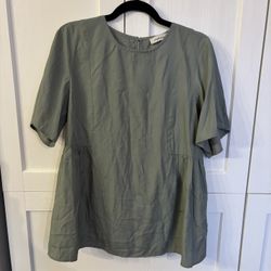 Olive Blouse Maternity Size Small