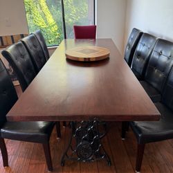 Dining Table Solid Old Growth Redwood