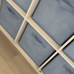 Blue Storage Cubes 11 Inches - Set Of 8