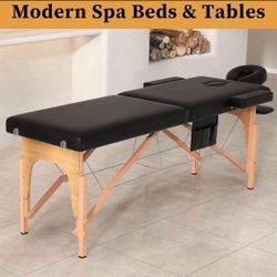 civama Massage Table Massage Bed Portable, 29 LBs Light Weight 2 Section Foldable Tattoo Bed Facial